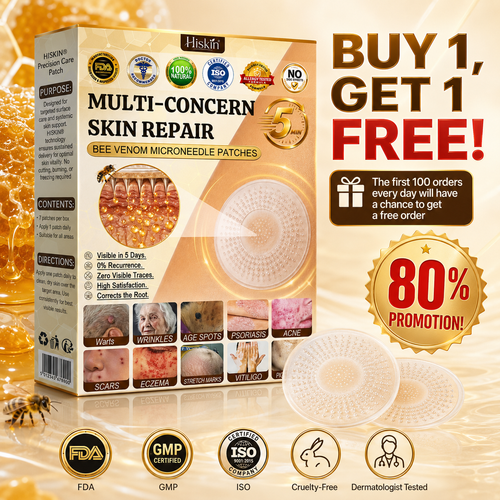 ✨Hiskin ®MULTI-CONCERN SKIN REPAIR BEE VENOM MICRONEEDLE PATCHES